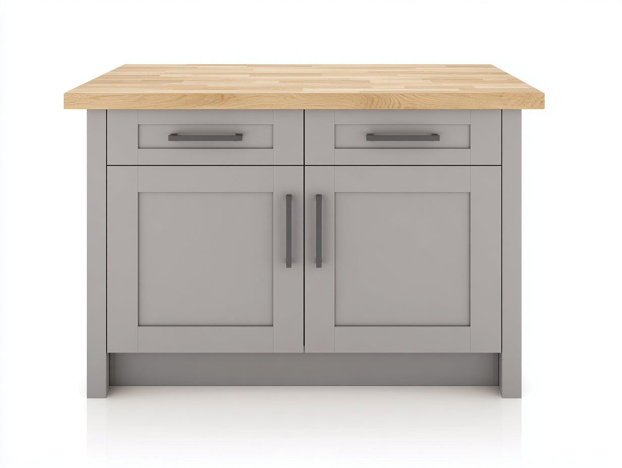 Sideboards mit 2 Türen und 2 Schubladen 110x45x90 cm - grau-braun - moderner Landhaus-Stil