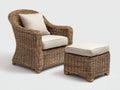Polyrattan Gartensessel Rattanoptik 80x75x95 cm Braun-Beige - Klassisches Lounge Design