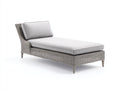 Sonnenliege Polyrattan 188x72x78 cm - Grau-Hellgrau - modernes Design für Garten und Terrasse